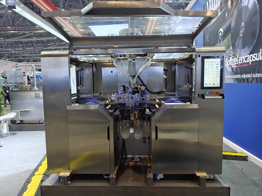 ≤0.1% Capsule Rejection Rate Six Generation Soft Capsule Machine With 16 Plunges Each Side